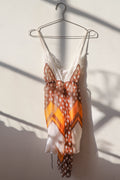Vintage lingerie scarf dress